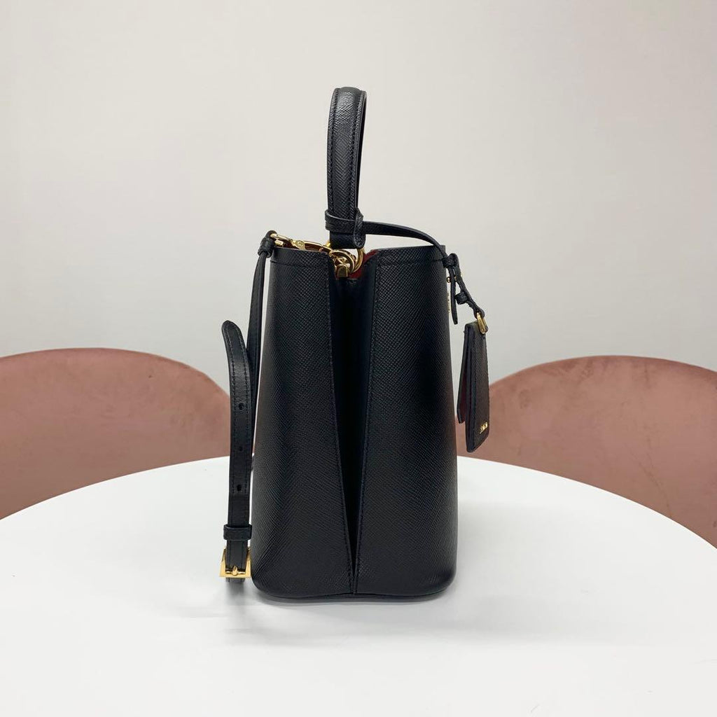 Prada Panier Saffiano Logo 2-Way Shoulder Bag — view 2