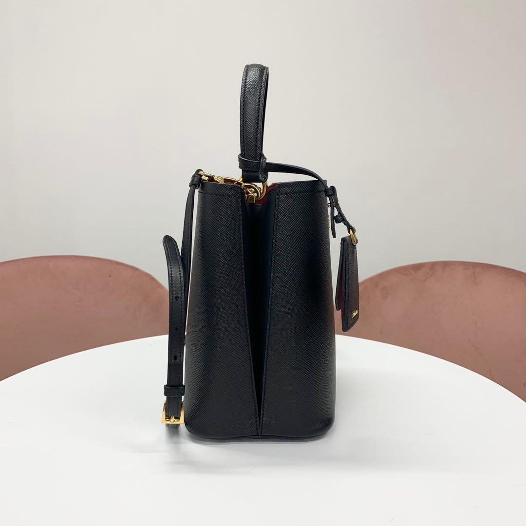 Prada Panier Saffiano Logo 2-Way Shoulder Bag — view 2