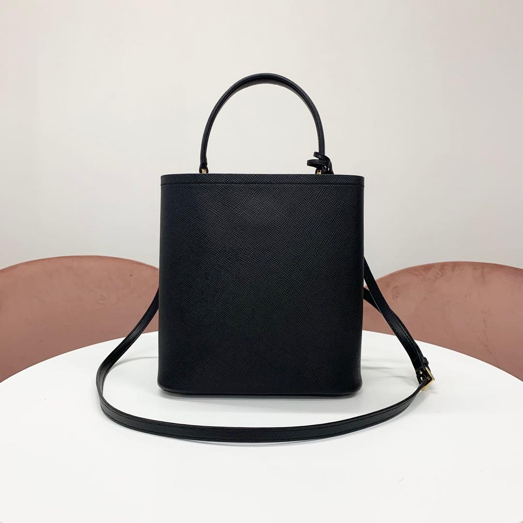 Prada Panier Saffiano Logo 2-Way Shoulder Bag — view 3