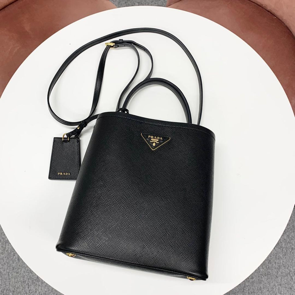 Prada Panier Saffiano Logo 2-Way Shoulder Bag — view 5