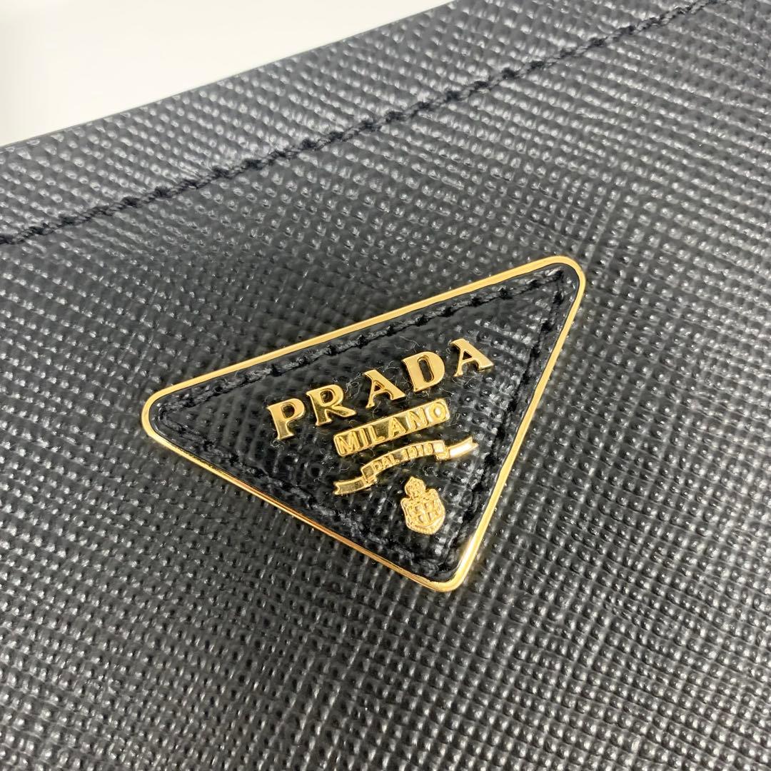 Prada Panier Saffiano Logo 2-Way Shoulder Bag — view 7