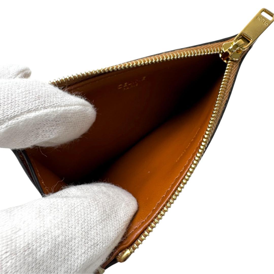 Celine Zip Card Case Cuir Triomphe Fragment — view 4