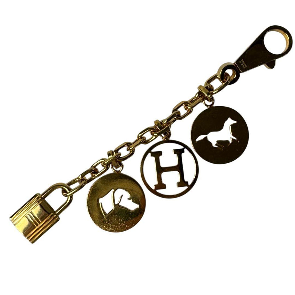 Hermes Amulet 4 Bulllock Bag Charm GD Gold — view 3