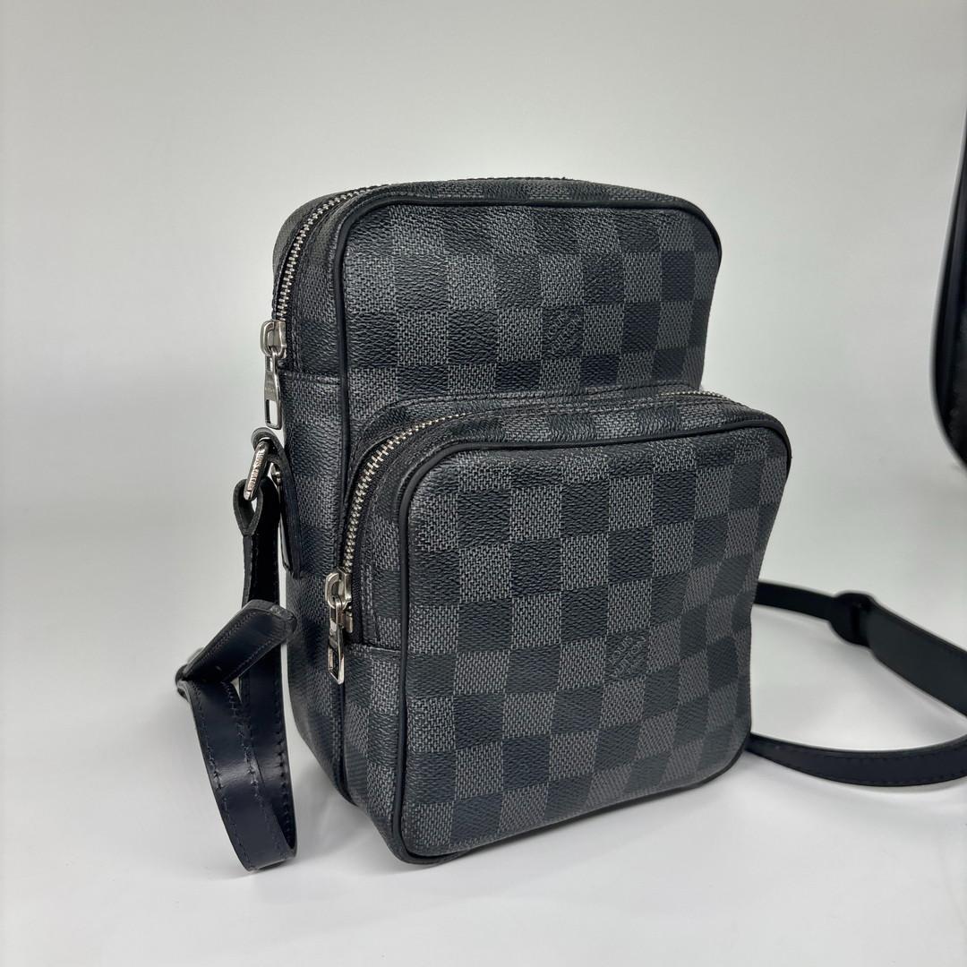 Louis Vuitton Super Damier Graphite Rem Shoulder Bag — view 3