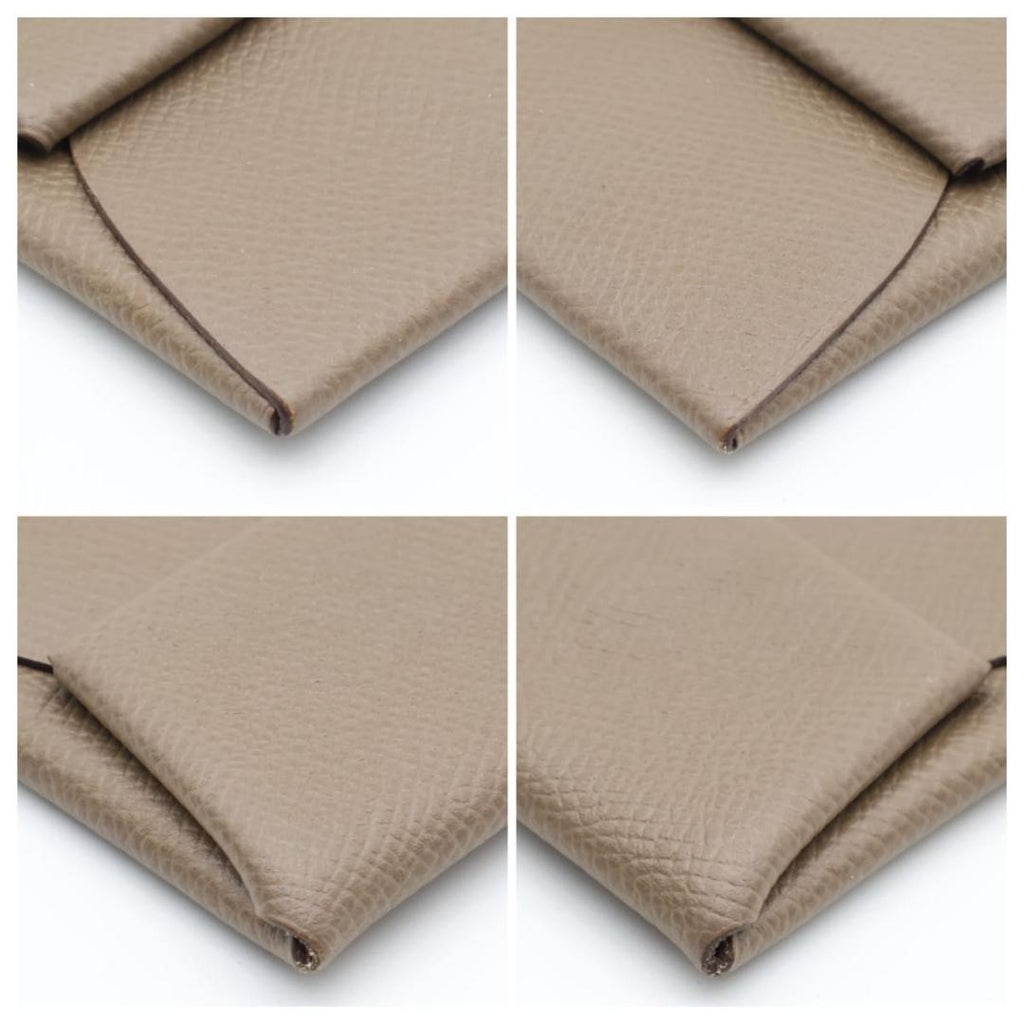 Hermes Bastia Etoupe Veau Epsom Coin Case — view 8