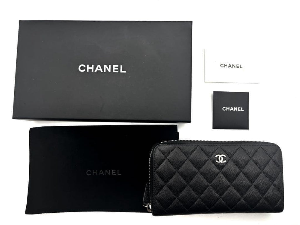 Chanel Wallet Quilted Zip Around Caviar — view 2