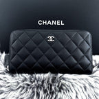 Chanel Wallet Quilted Zip Around Caviar — view 3