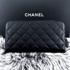 Chanel Wallet Quilted Zip Around Caviar — view 4