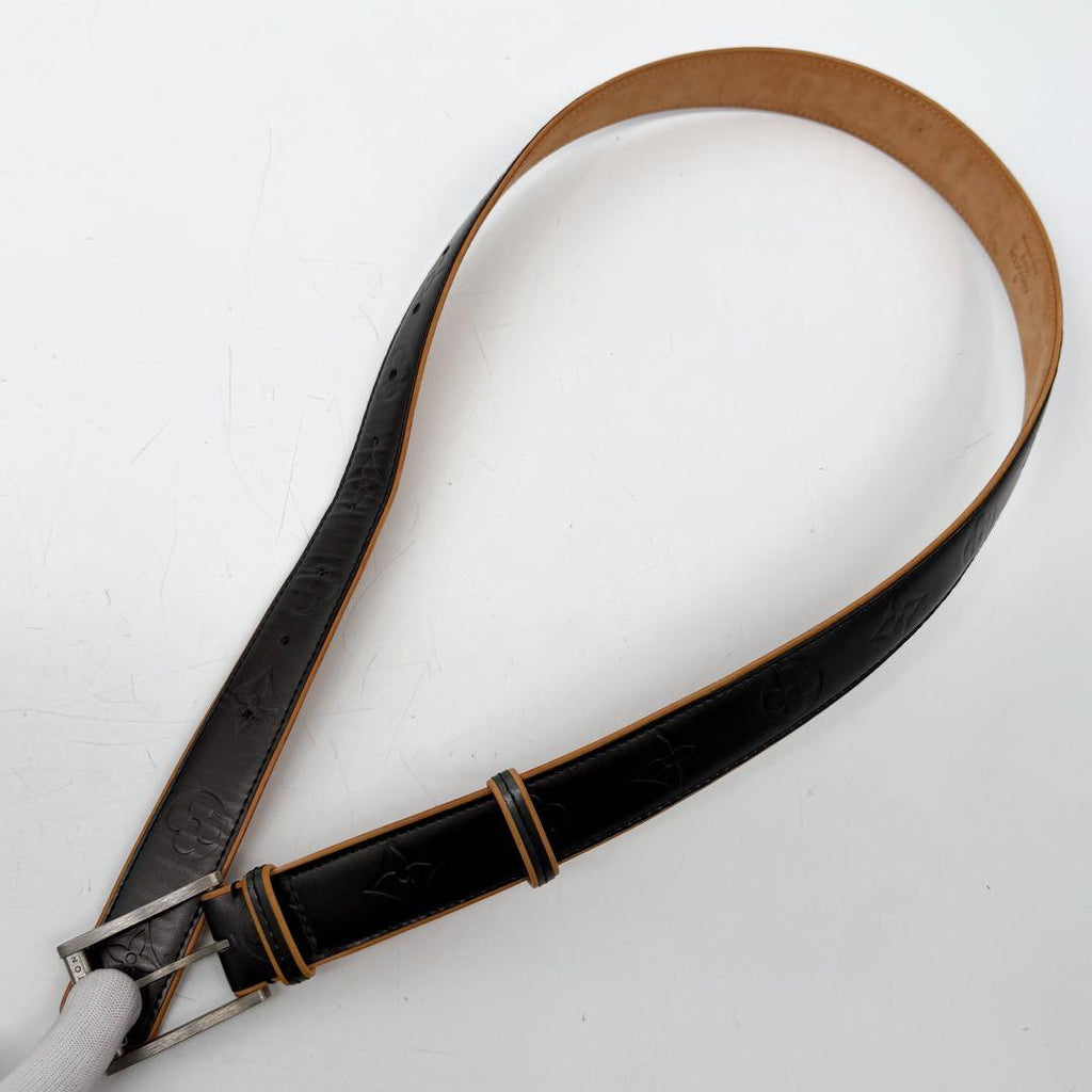 Louis Vuitton Ceinture Matte Monogram Black Belt — view 2