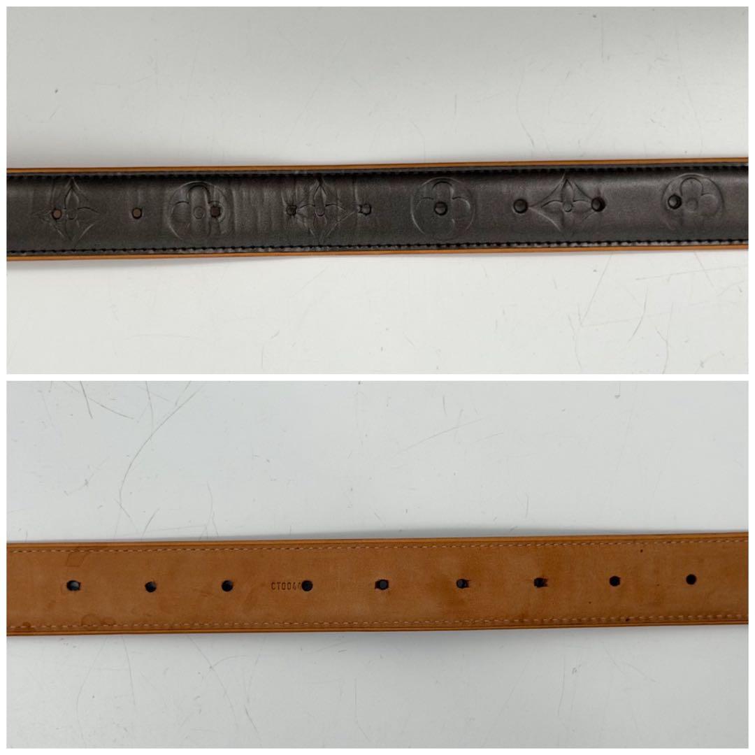 Louis Vuitton Ceinture Matte Monogram Black Belt — view 5