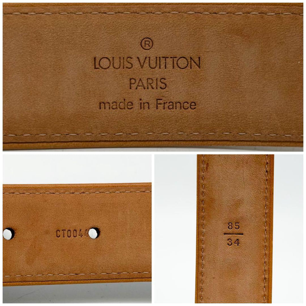 Louis Vuitton Ceinture Matte Monogram Black Belt — view 6