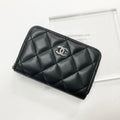 Chanel Quilted Lambskin CC Logo Coin Case Card