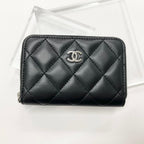 Chanel Quilted Lambskin CC Logo Coin Case Card — view 2