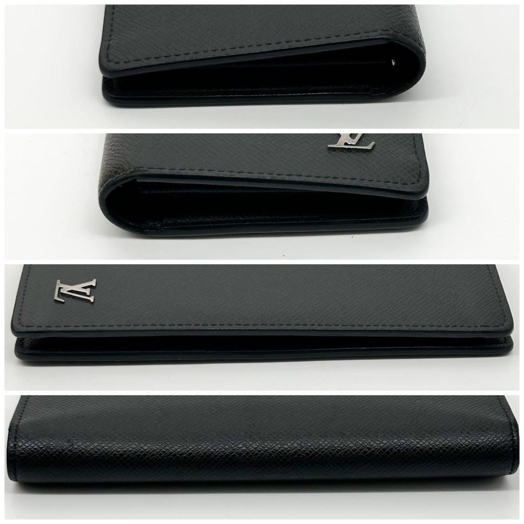 Louis Vuitton Portefeuille Brazza NM Taiga Silver Wallet — view 4