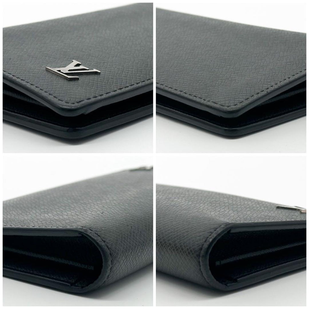 Louis Vuitton Portefeuille Brazza NM Taiga Silver Wallet — view 5
