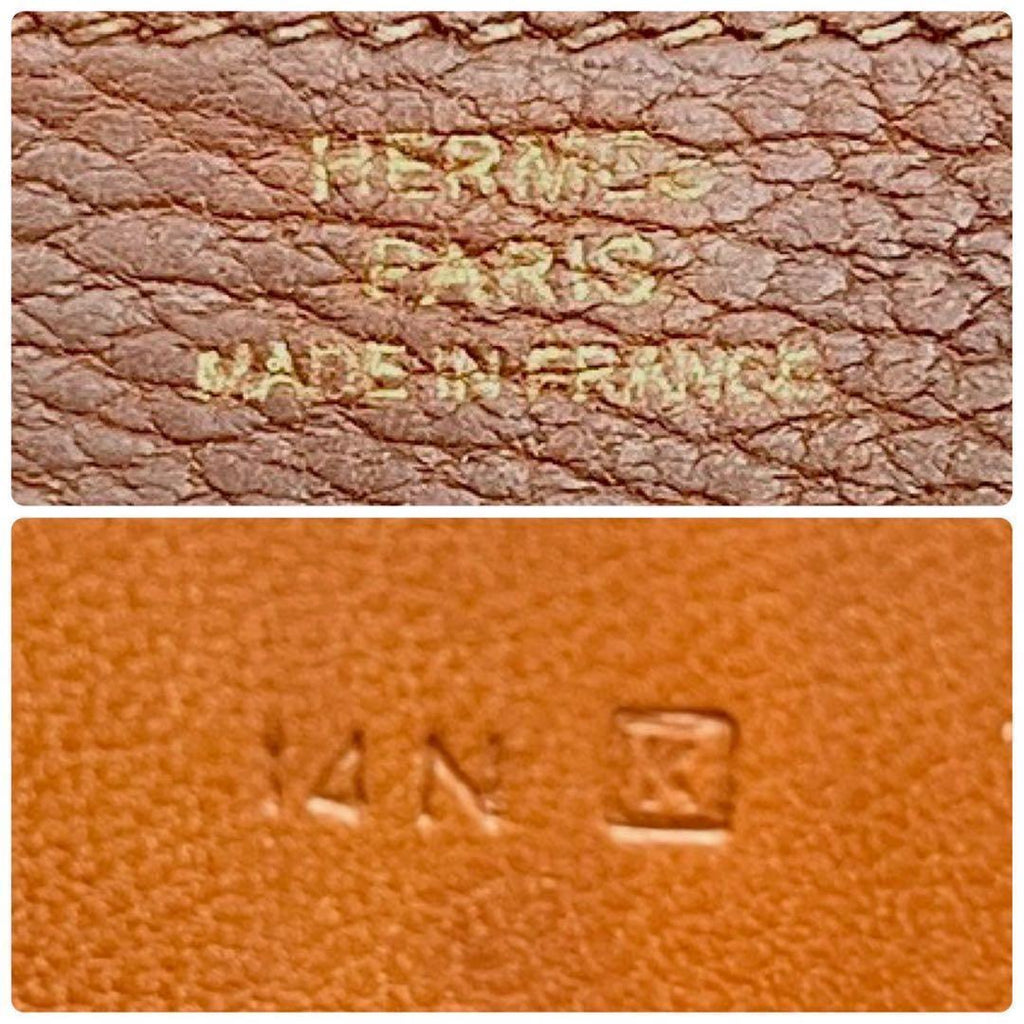 Hermes Dogon GM Togo Wallet Brown Silver Leather — view 9