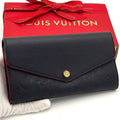 Louis Vuitton Wallet Portefeuille Sarah Monogram Navy