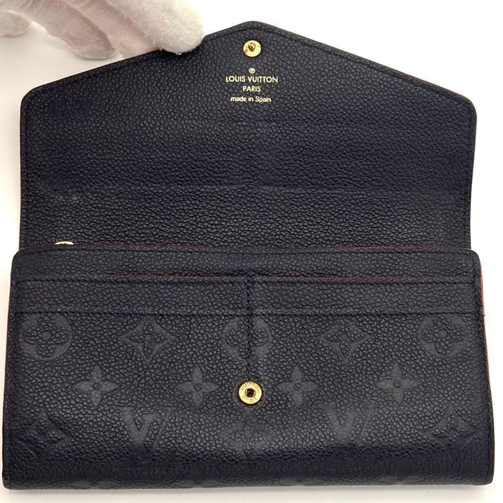 Louis Vuitton Wallet Portefeuille Sarah Monogram Navy — view 3