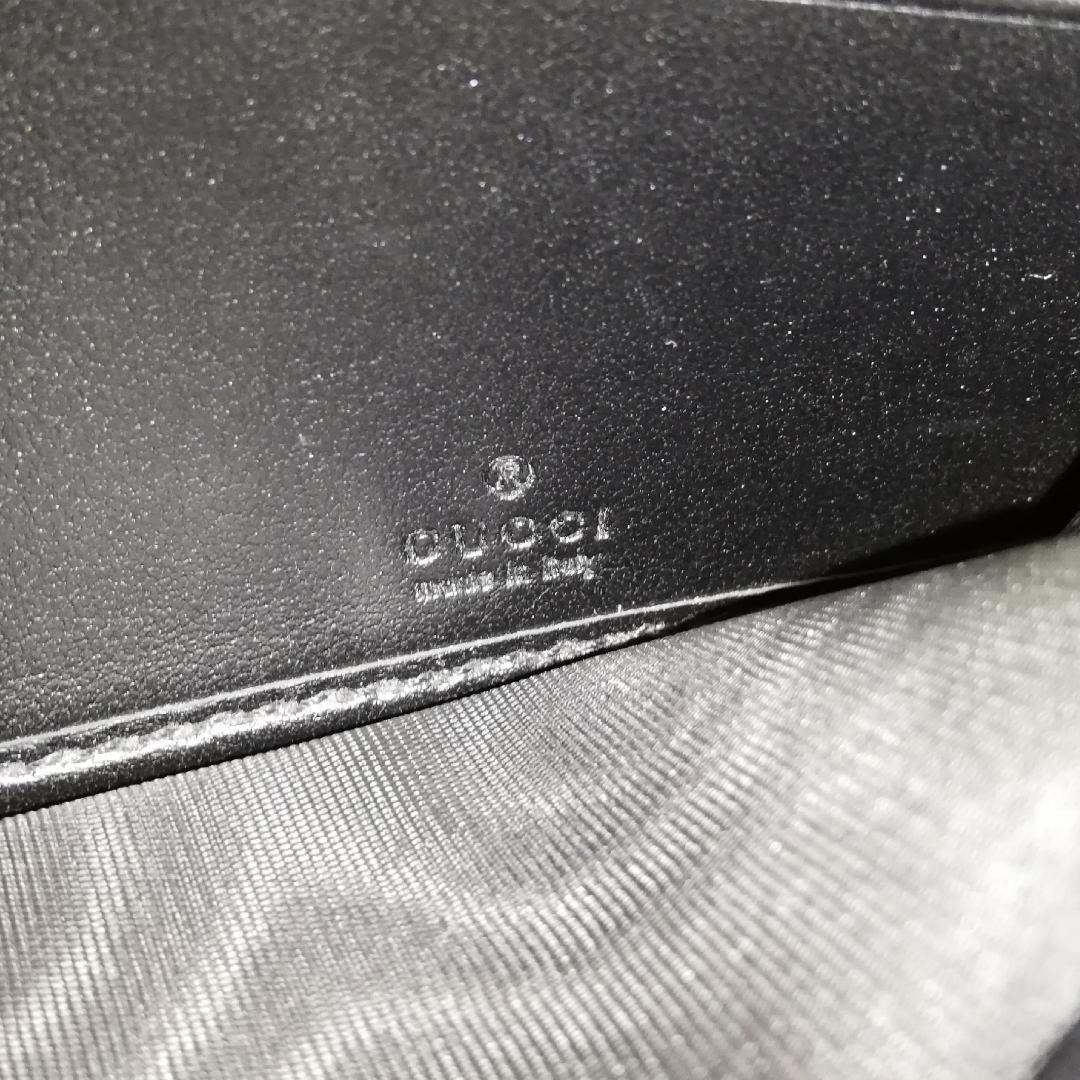 Gucci GG Marmont Chain Wallet Black Gold — view 5