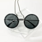 Chanel Sunglasses CC Logo Chain Eyewear Black — view 2