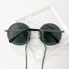 Chanel Sunglasses CC Logo Chain Eyewear Black — view 3