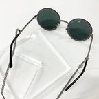 Chanel Sunglasses CC Logo Chain Eyewear Black — view 5