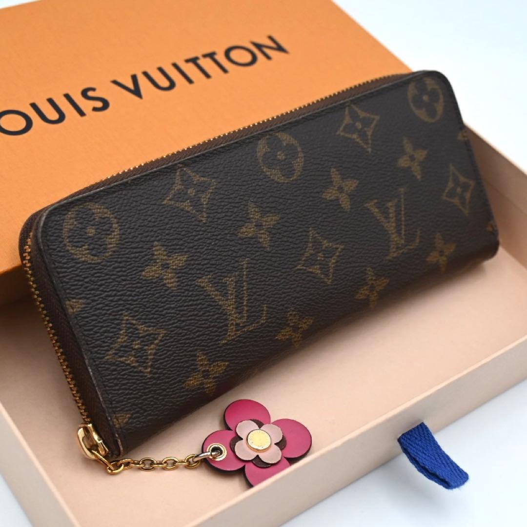Louis Vuitton Monogram Portefeuille Clemence Flower Wallet