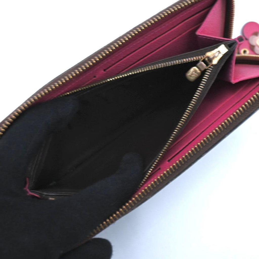Louis Vuitton Monogram Portefeuille Clemence Flower Wallet — view 4
