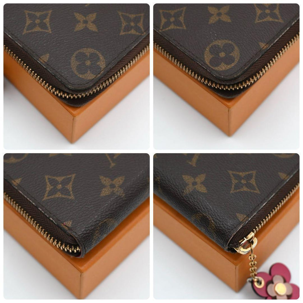 Louis Vuitton Monogram Portefeuille Clemence Flower Wallet — view 8