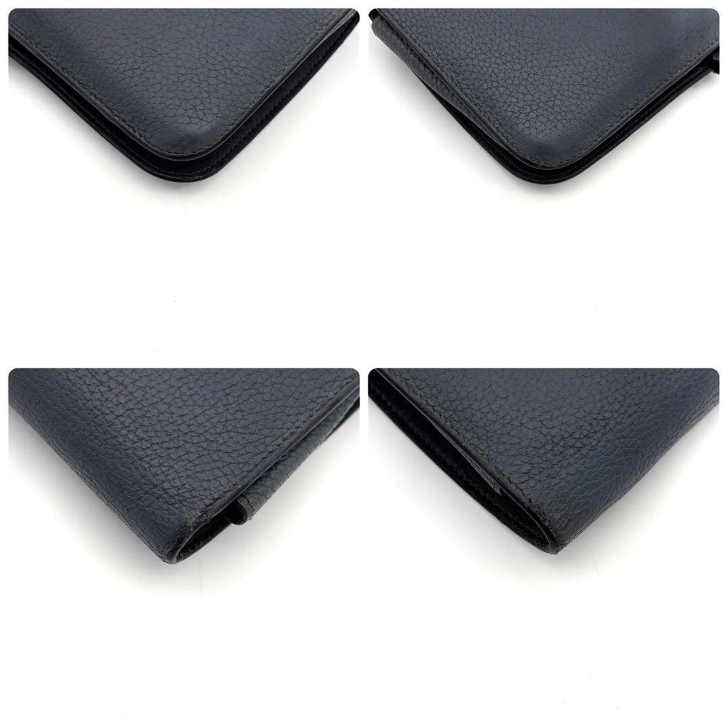 Hermes Dogon GM Togo Wallet Gray Silver Leather — view 7