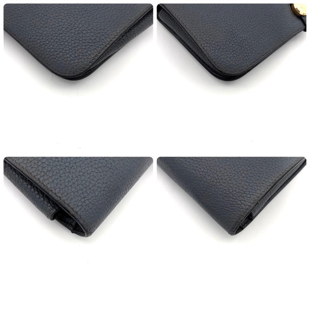 Hermes Dogon GM Togo Wallet Gray Silver Leather — view 8