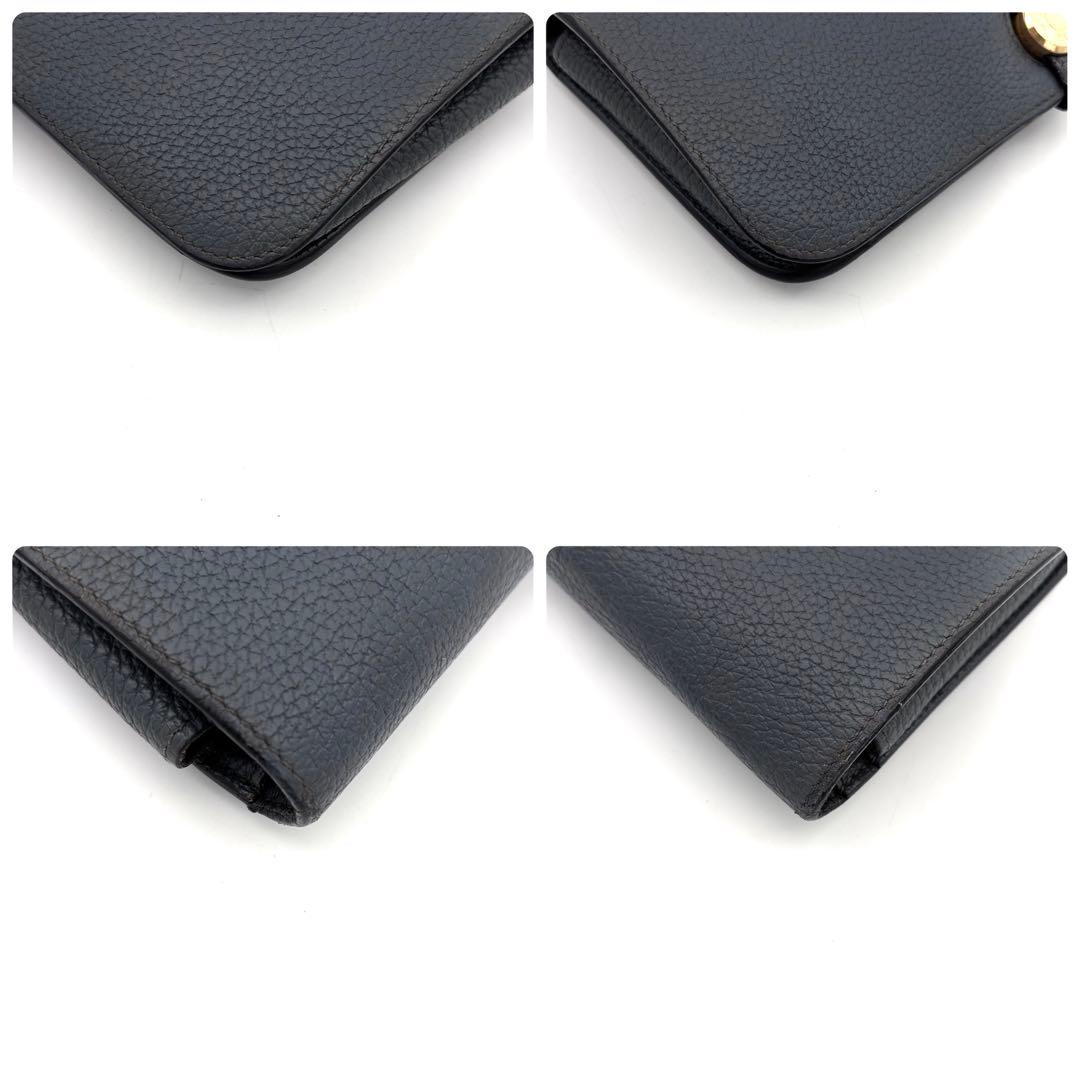 Hermes Dogon GM Togo Wallet Gray Silver Leather — view 8