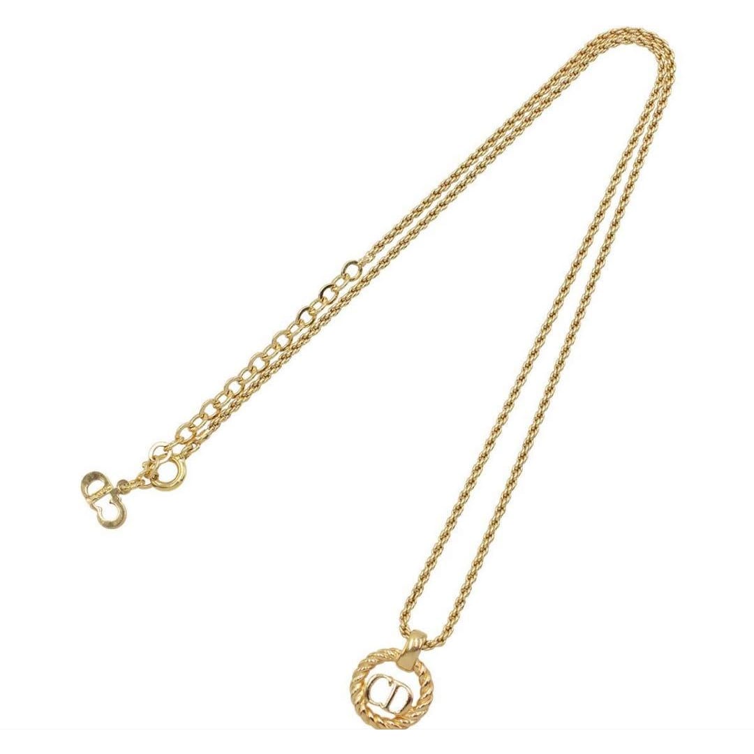 Christian Dior CD Logo Chain Necklace — view 3