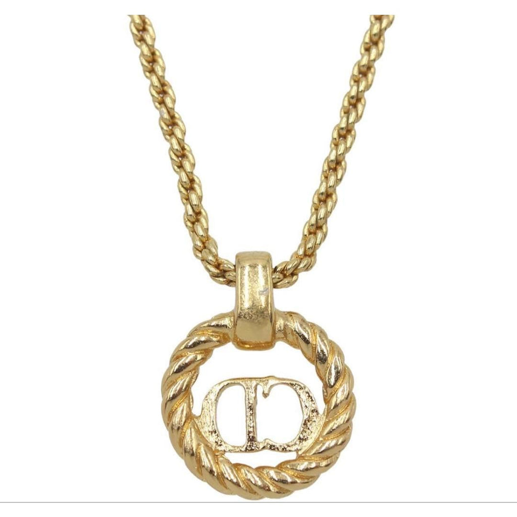 Christian Dior CD Logo Chain Necklace — view 5