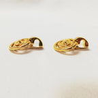 Chanel CC Logo Turnlock Earrings — view 3