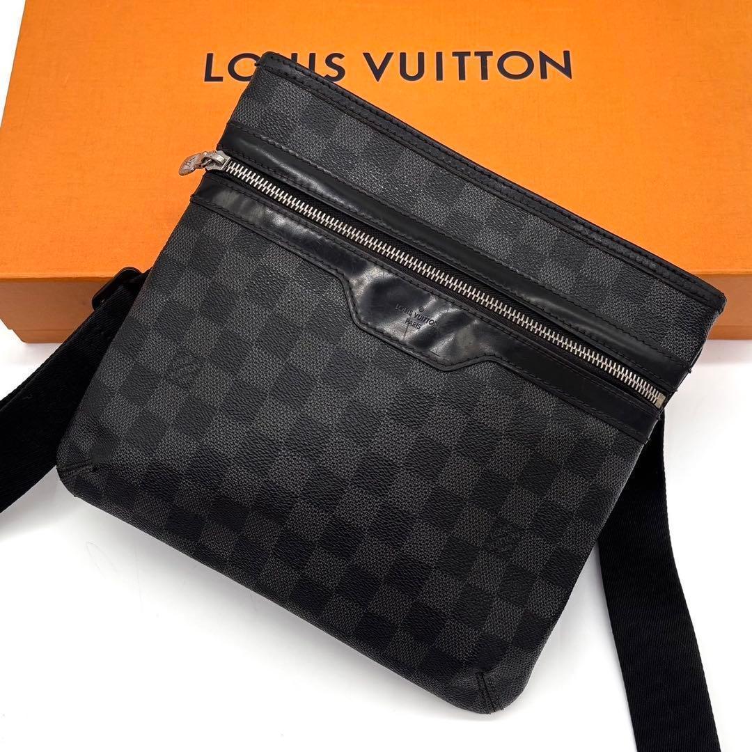 Louis Vuitton Damier Graphite Thomas Shoulder Bag Gray