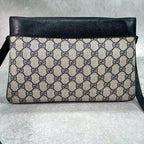 Gucci GG Sherry Line Shoulder Bag Navy Leather — view 3