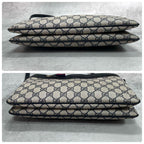 Gucci GG Sherry Line Shoulder Bag Navy Leather — view 8