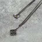 Loewe Anagram Logo Necklace Metal 70