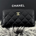 Chanel Wallet Quilted Egypt Round