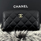 Chanel Wallet Quilted Egypt Round