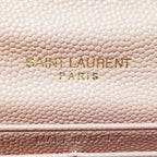 Saint Laurent Long Wallet Chain Shoulder Pink — view 5