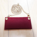 Saint Laurent Long Wallet Chain Shoulder Pink — view 6