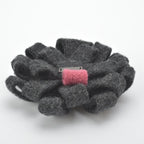 Chanel Flower Brooch Corsage Tweed Gray Black — view 4