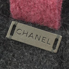 Chanel Flower Brooch Corsage Tweed Gray Black — view 7
