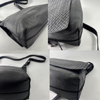 Bottega Veneta Super Shoulder Bag Leather Intrecciato Black — view 6