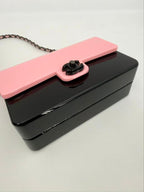 Chanel Bicolor Acrylic Flap Bag Pink — view 3