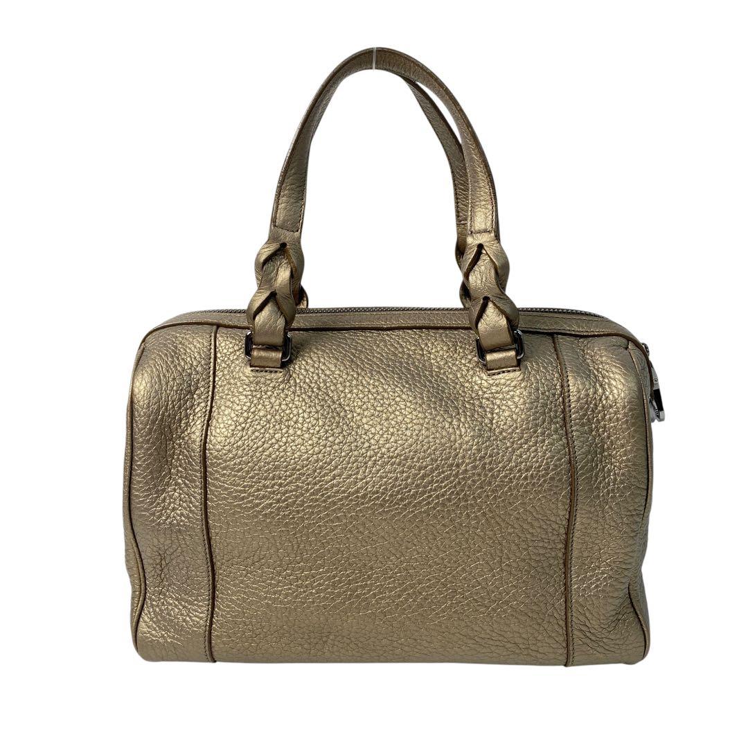 Loewe Justa Boston Bag Anagram Gold — view 3