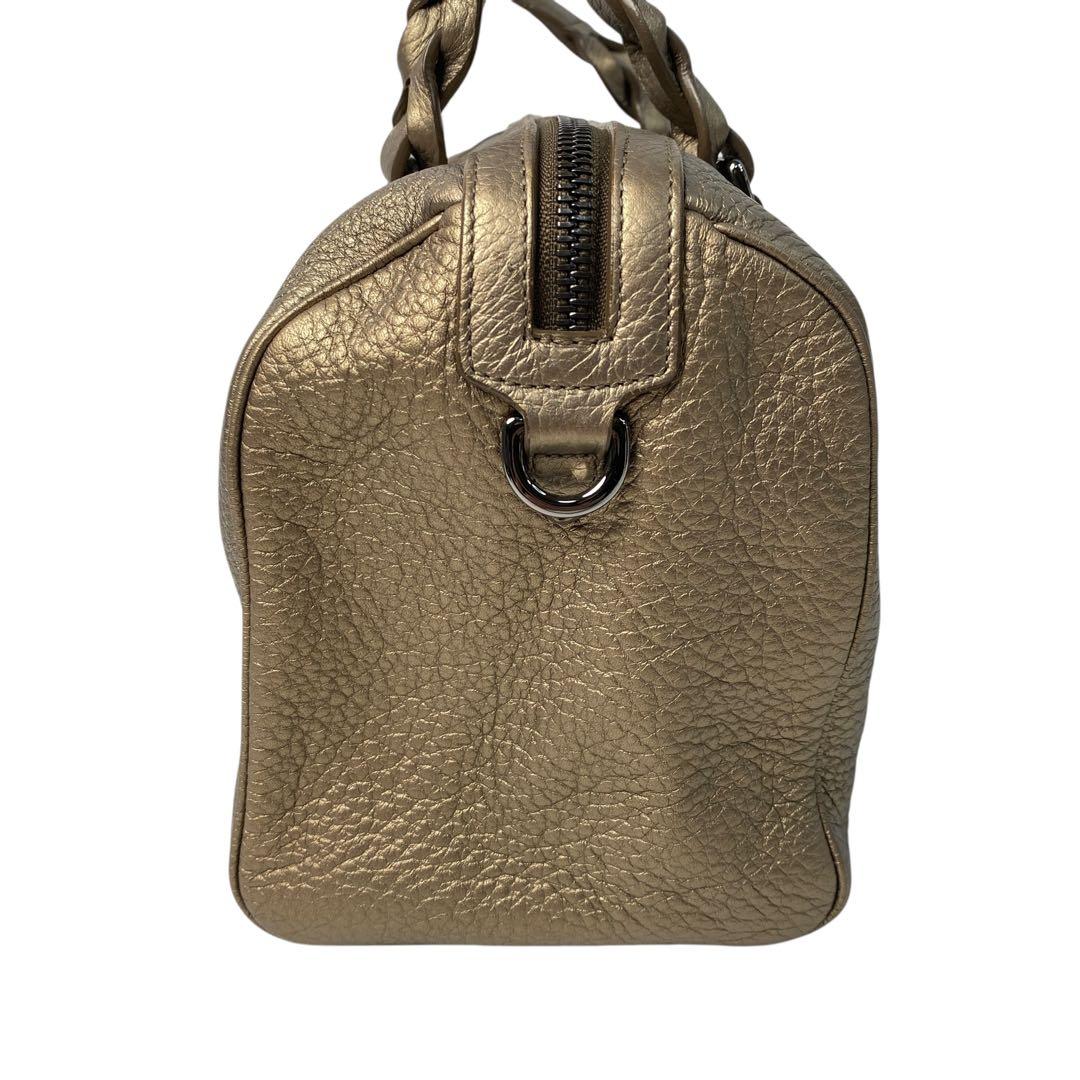 Loewe Justa Boston Bag Anagram Gold — view 4