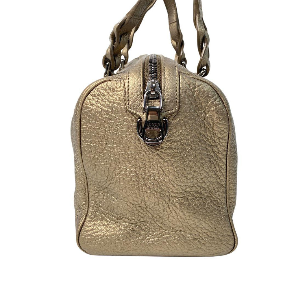 Loewe Justa Boston Bag Anagram Gold — view 5
